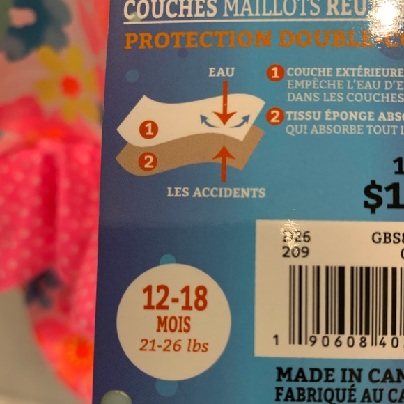 Baby girl swim suit with built in swim diaper. Size 12-18 months. NWT - Picture 3 of 4